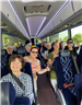 bus with trip attendees