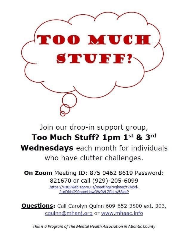 Too Much Stuff flyer