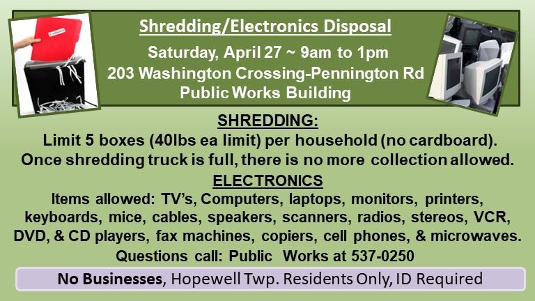 Electronics-Shredding Event 04-27-19