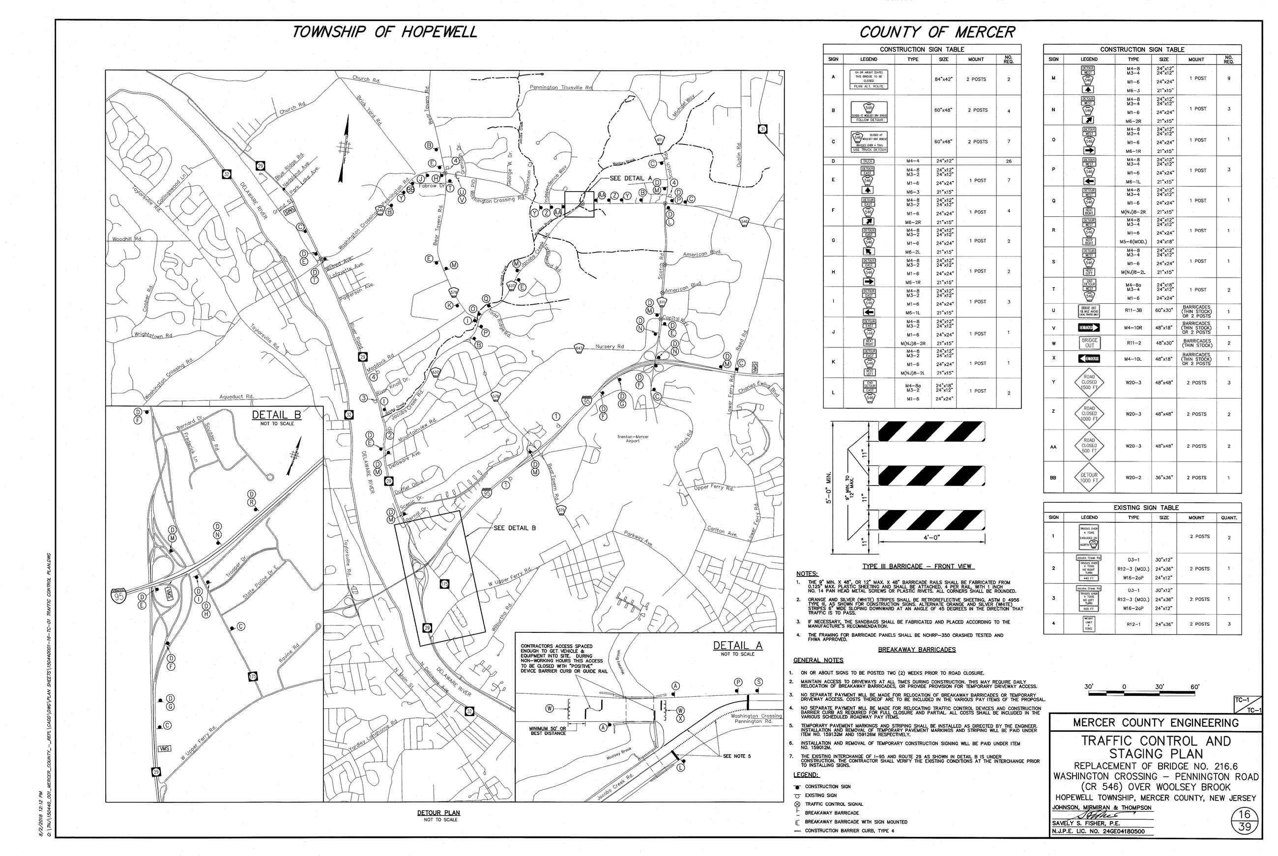 Comm Dev-Rt 546 Br Const Schedule Notice