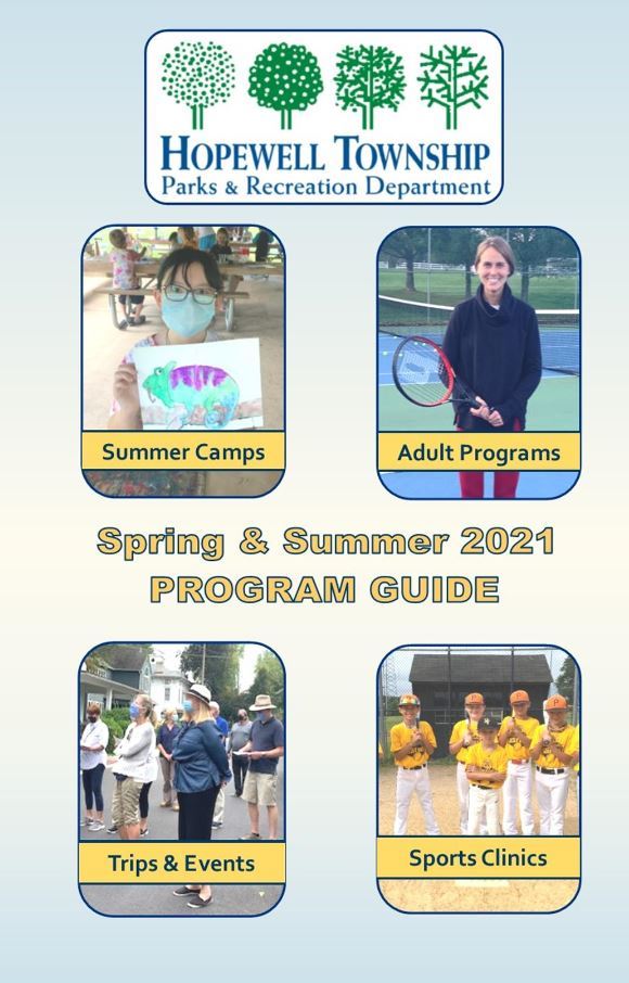 recreation program guide for spring and summer 2021
