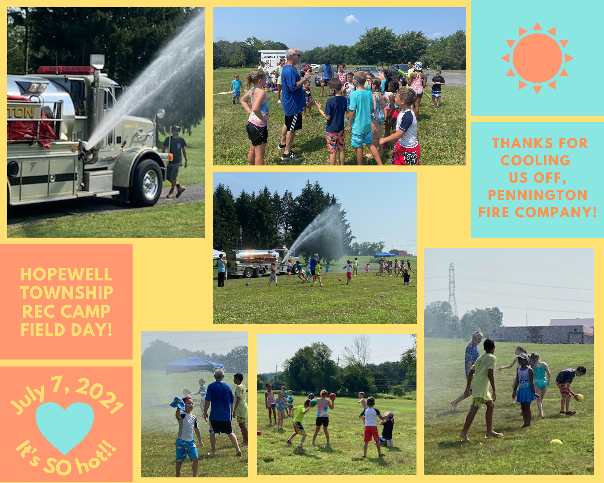 Rec Camp Field Day collage