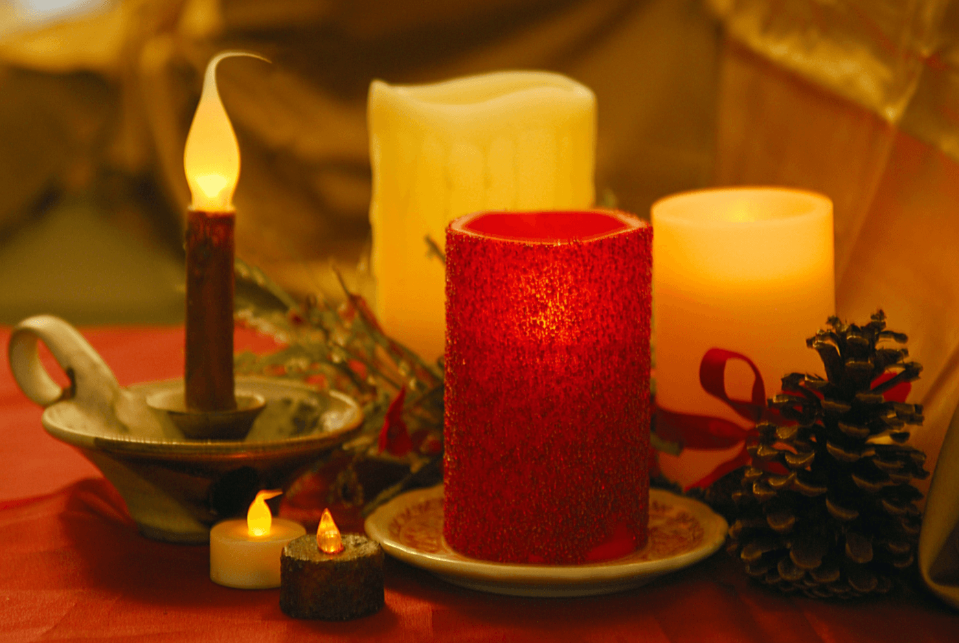 holiday electric candles