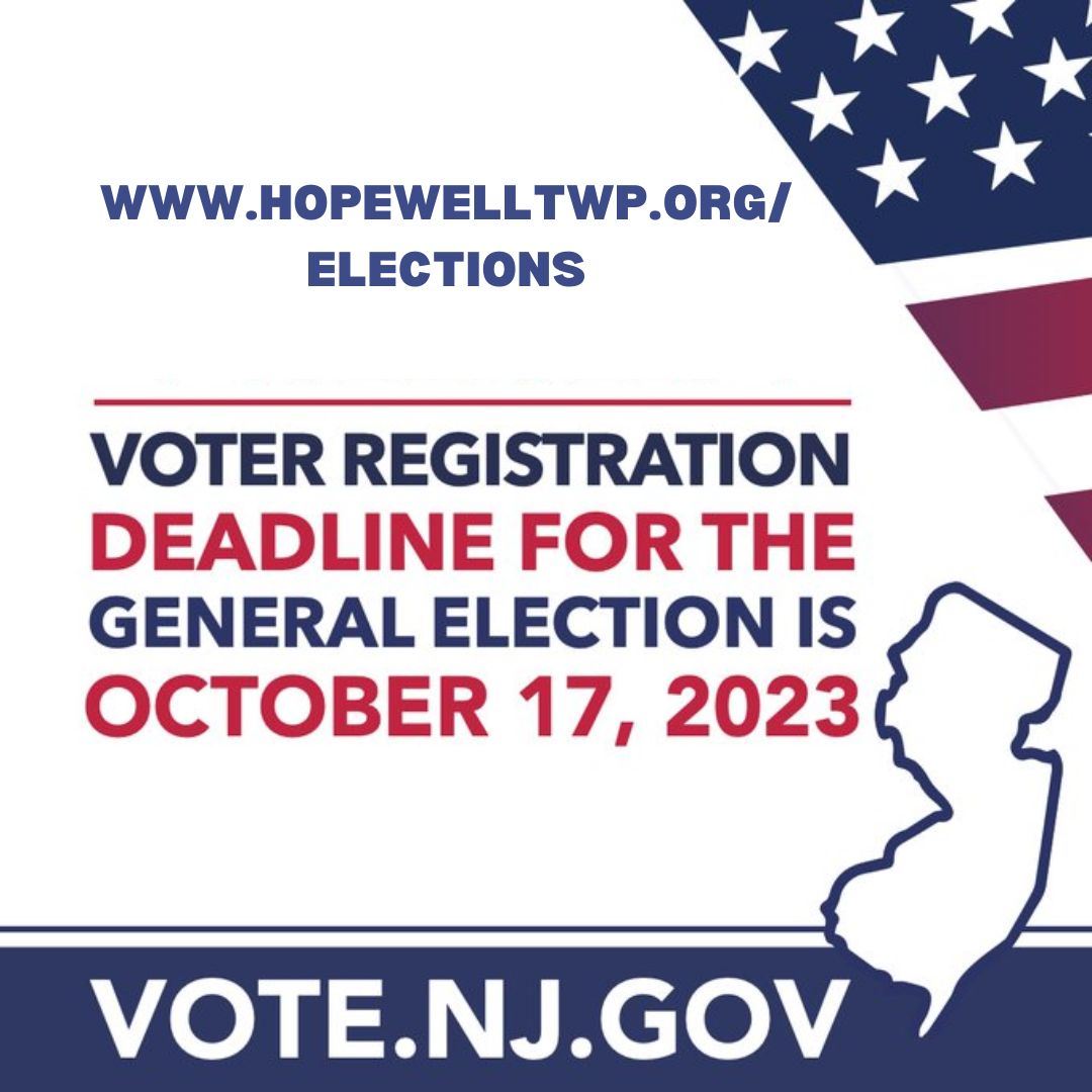 the last day to register to vote in October 17, with stars and stripes