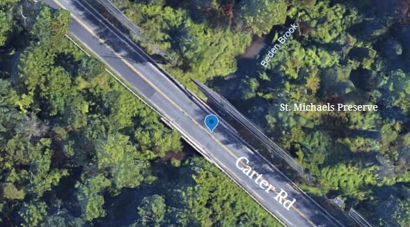 carter rd construction image of bridge over beden's brook