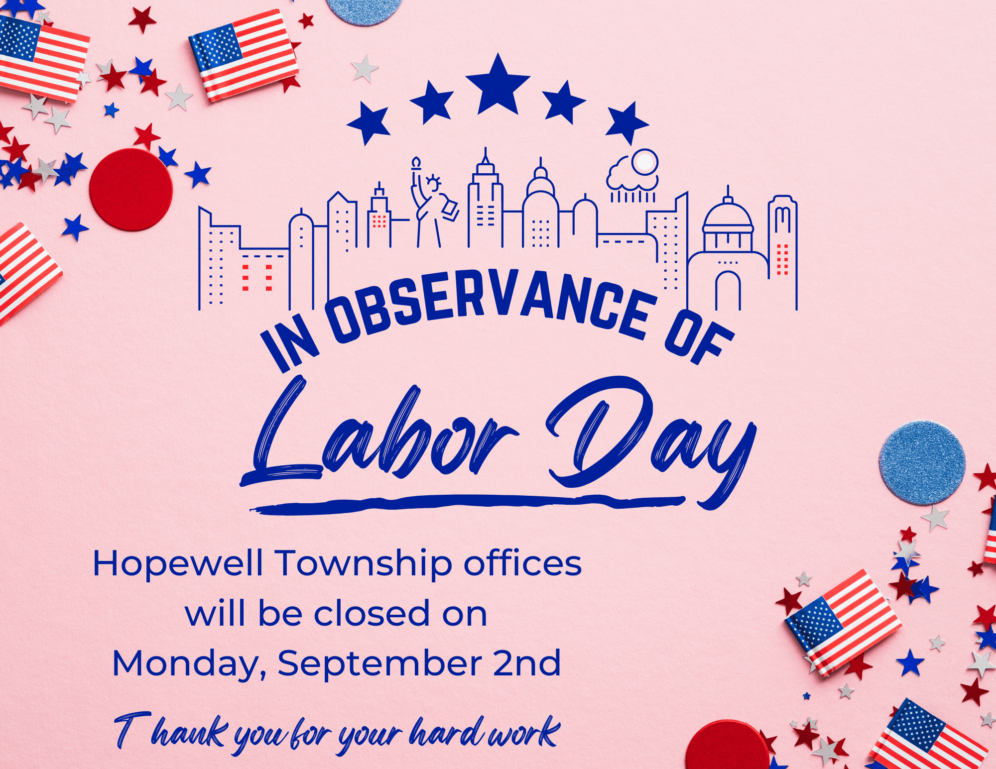 Labor Day closed