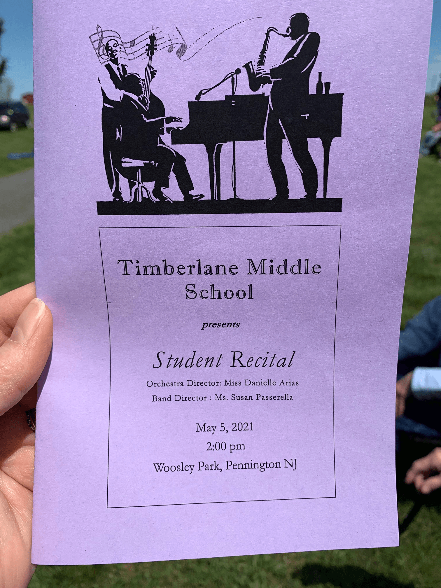 Program from concert