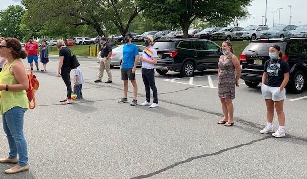 Community turns out for the raising of the Pride Flag 3