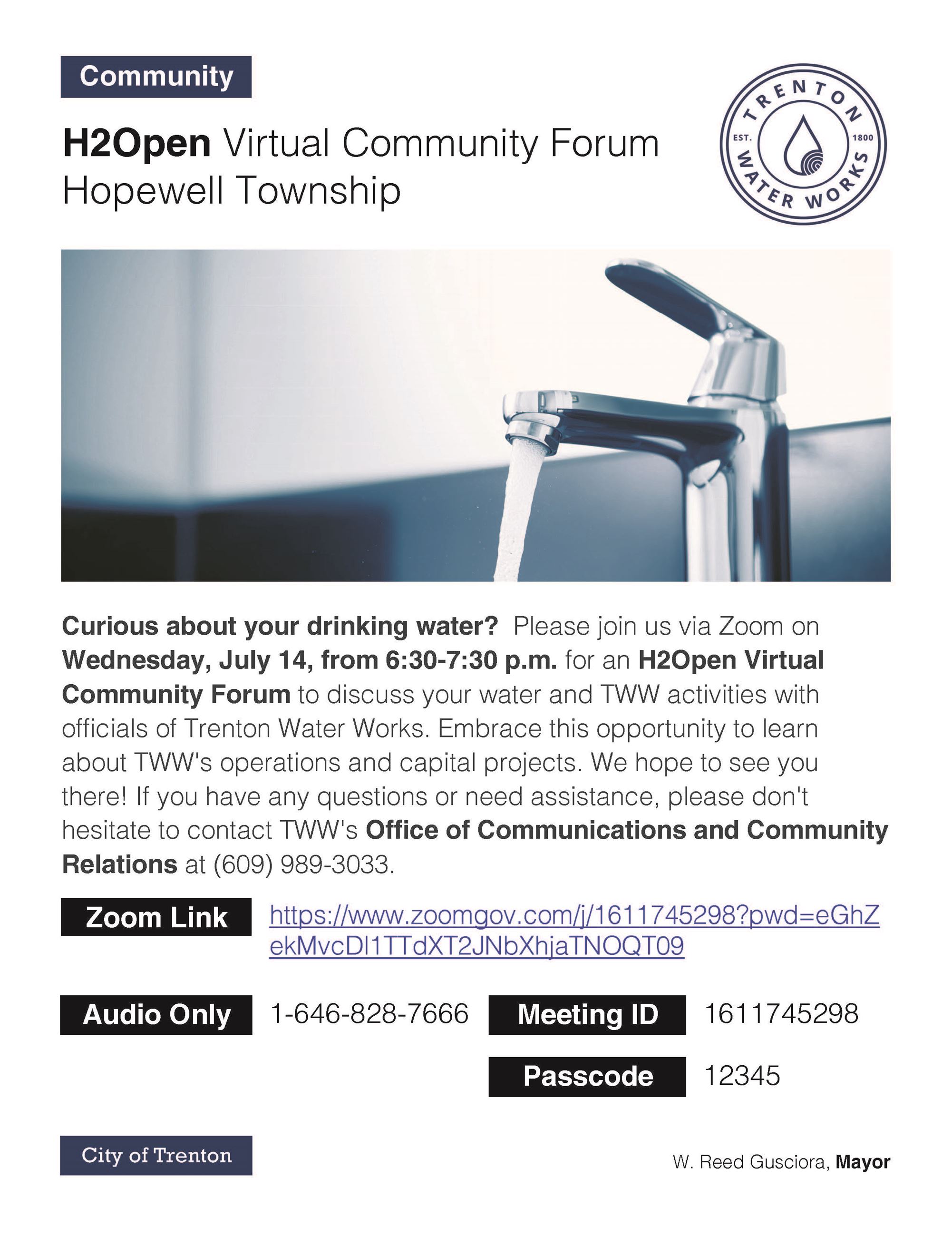 H2Open Virtual Community Forum July 14 2021