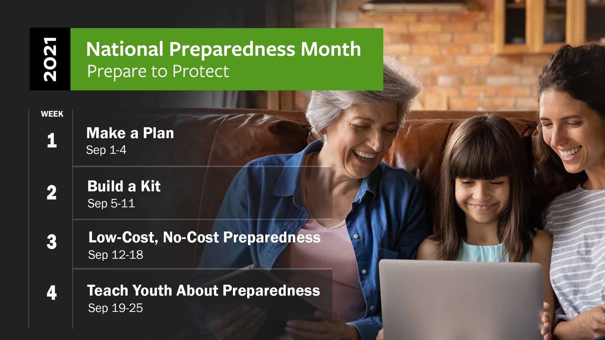 National Preparedness Month schedule