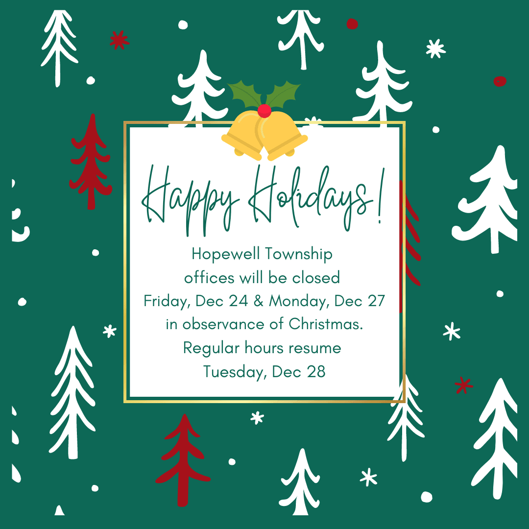 Offices Closed Christmas December 24 and 27, reopening Dec 28